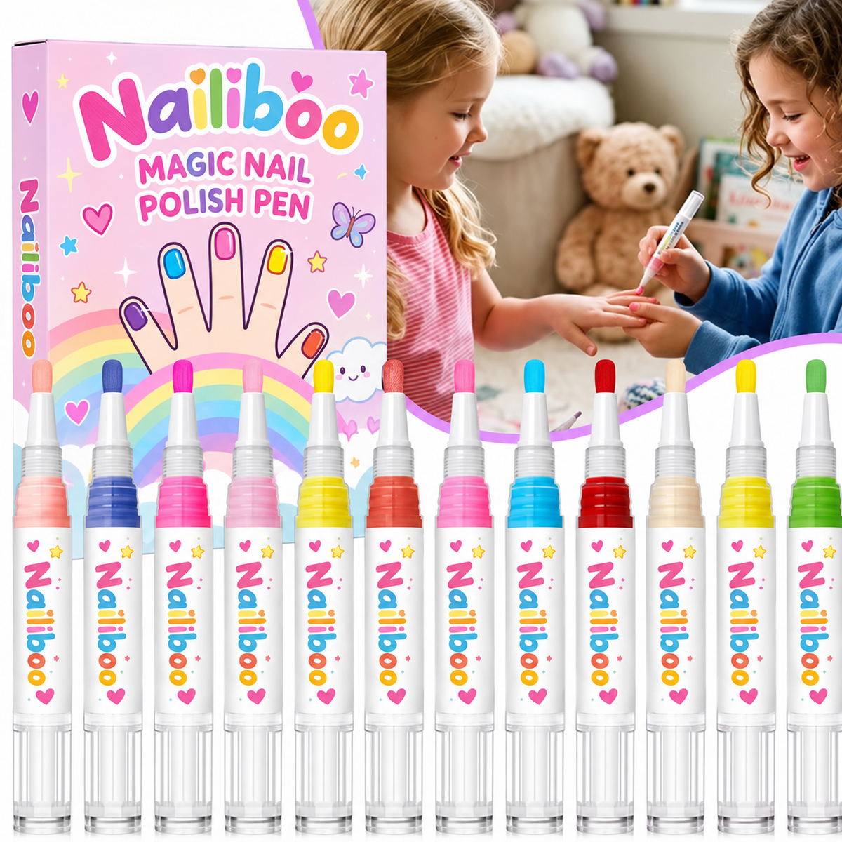 Peel Off Nail Polish Pen Kit